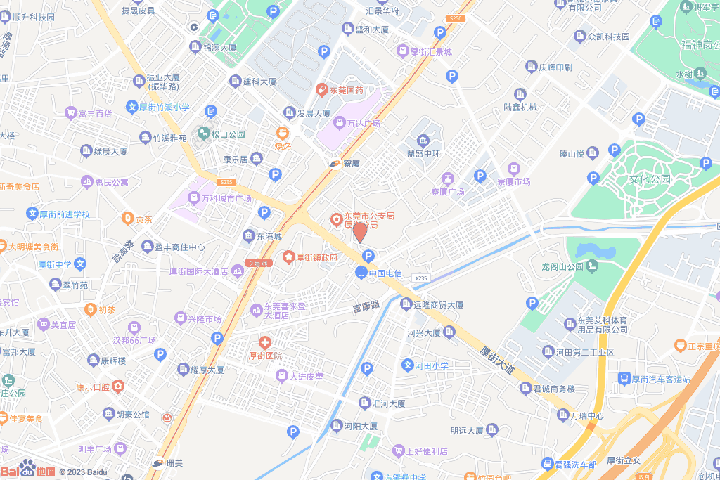 厚街镇寮厦社区电子地图