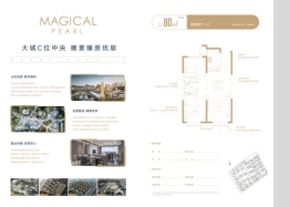 未来城2室2厅1厨1卫建面80.00㎡