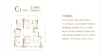 洋房114平方米C1户型