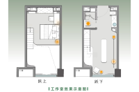 loft建面36平办公效果