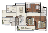 建面130平06户型