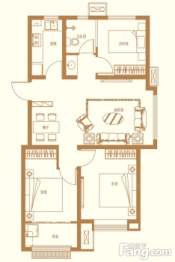 龙源·东郡3室2厅1厨1卫建面104.26㎡