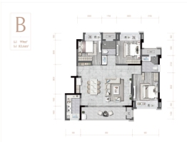 中交西园雅集3室2厅1厨2卫建面99.00㎡