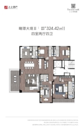 上上玫瑰园4室2厅1厨4卫建面324.42㎡