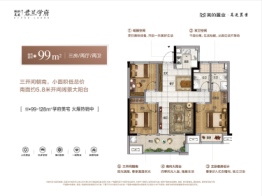 美的高速·君兰学府3室2厅1厨2卫建面99.00㎡