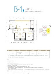 安居颢龙苑3室2厅1厨2卫建面88.00㎡