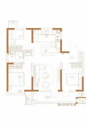 金宏雅苑3室2厅1厨1卫建面99.00㎡