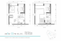 正东名苑2栋B座02户型约137平