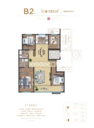 城投和悦府4室2厅1厨2卫建面151.00㎡