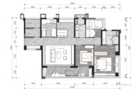 瑧樾2栋建面约141㎡户型