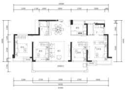 珑远首铸森湖翠珑湾4室2厅1厨2卫建面127.00㎡