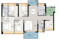 建面132平户型