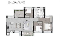 A9栋建面109㎡户型