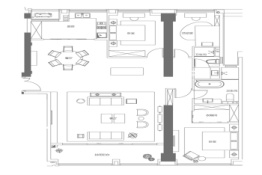 和昌凌云阁3室2厅1厨2卫建面200.00㎡