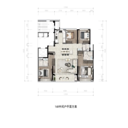 华润置地瑞府4室2厅1厨3卫建面170.00㎡