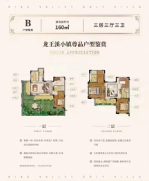 绿城·龙王溪小镇3室3厅1厨3卫建面160.00㎡