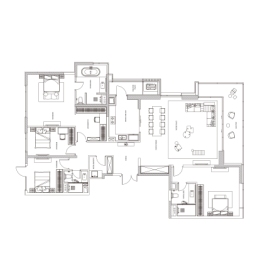 联投中心4室2厅1厨3卫建面313.00㎡