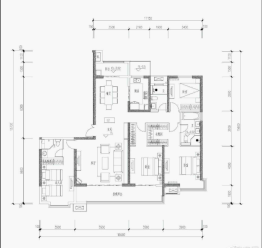 晋府壹号4室2厅1厨2卫建面225.00㎡