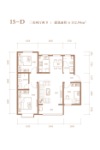 15-D户型建面约112.94㎡