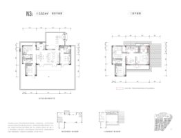 滨江·天目山晓城5室2厅1厨4卫建面163.00㎡