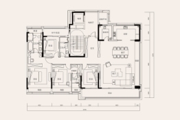 华盛·珑御中棠4室2厅1厨3卫建面251.00㎡