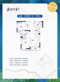 美联藏龙甲第二期3室2厅1厨1卫建面96.00㎡