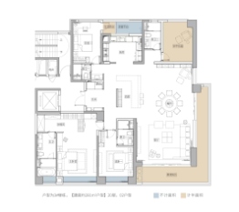 招商蛇口·江山境4室2厅2厨4卫建面281.00㎡