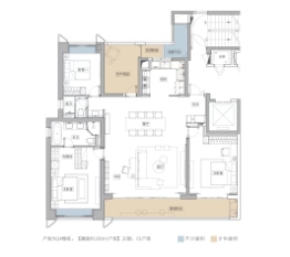 招商蛇口·江山境4室2厅1厨2卫建面190.00㎡