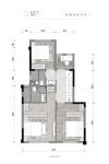 三叠中（端户）1层建面137平