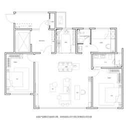 中欧|青特·滨湖国际3室2厅1厨2卫建面134.00㎡