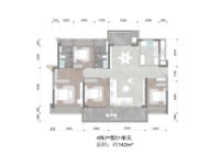 4栋户型01单元 建面142平