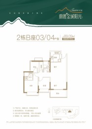 鼎胜金域阳光家园2室2厅2卫建面89.09㎡