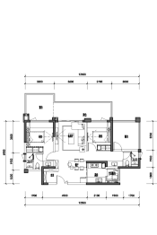 中铁云湾2室2厅1厨2卫建面97.67㎡