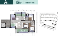 二期A户型-建面约100㎡