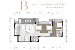 首创·禧瑞礼3室2厅1厨2卫建面99.00㎡