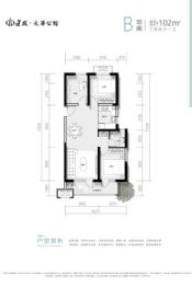 建投·文华公馆3室2厅1厨1卫建面102.00㎡