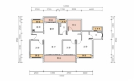 玖玺府3室2厅1厨2卫建面118.00㎡