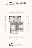 国信南山温泉城玲珑阁60平米户型图