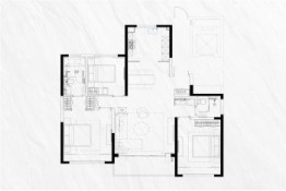 银丰玖玺城·珺府3室2厅1厨2卫建面165.00㎡