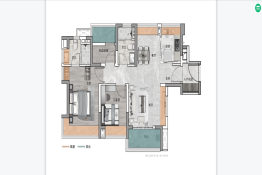 中国铁建·翰林新语2室2厅1卫建面82.00㎡