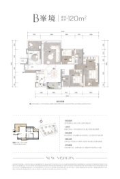 金地宝塔峯上府4室2厅1厨2卫建面120.00㎡