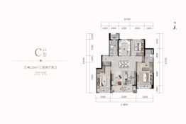 绿城招商·文澜锦园3室2厅1厨2卫建面128.00㎡