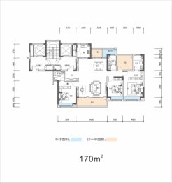  长房·浅山时光4室2厅1厨3卫建面170.00㎡