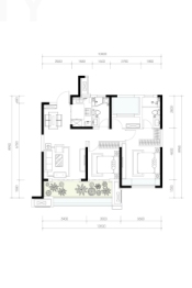 多弗·八千屿3室2厅1厨2卫建面102.00㎡