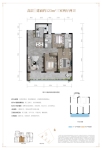 建面约123㎡户型