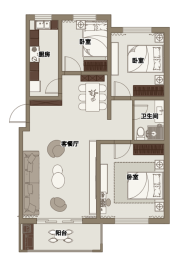 鑫俊·嘉惠苑3室2厅1厨2卫建面112.00㎡