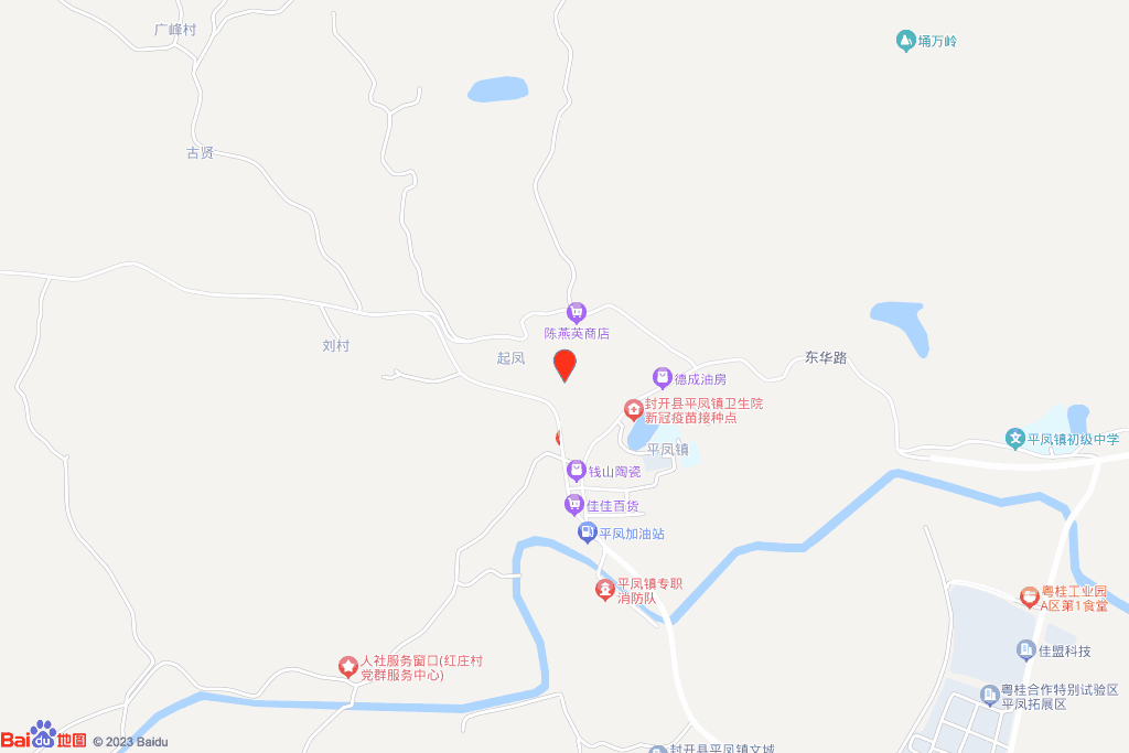平凤镇新宁村电子地图