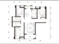 建面约126平户型