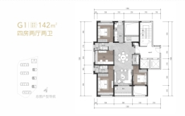 吉祥6号4室2厅1厨2卫建面142.00㎡