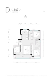 城发投·云歌朗樾3室2厅1厨2卫建面147.00㎡